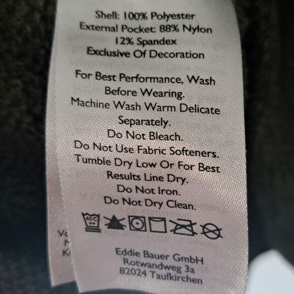 Eddie Bauer Cloud Layer Pro 1/4 Zip Pullover Men's Tall Large Green/Brown - Picture 6 of 6